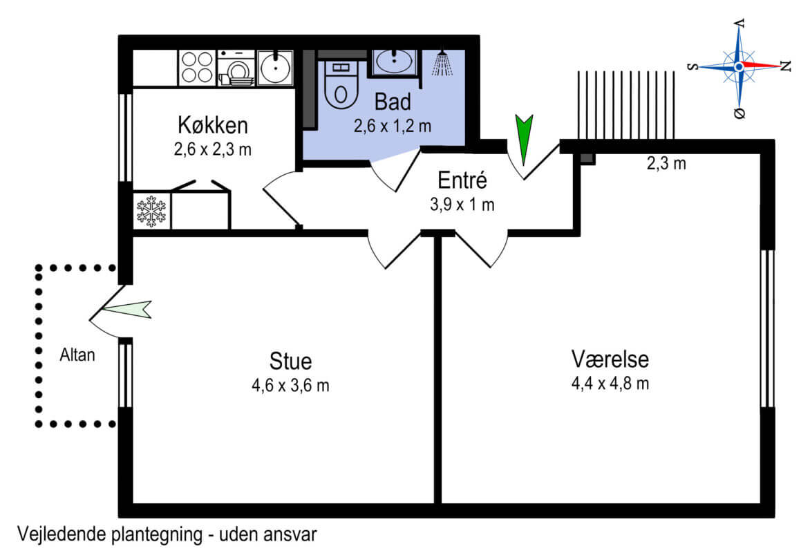 Plantegning af Energivej 1, 2. tv